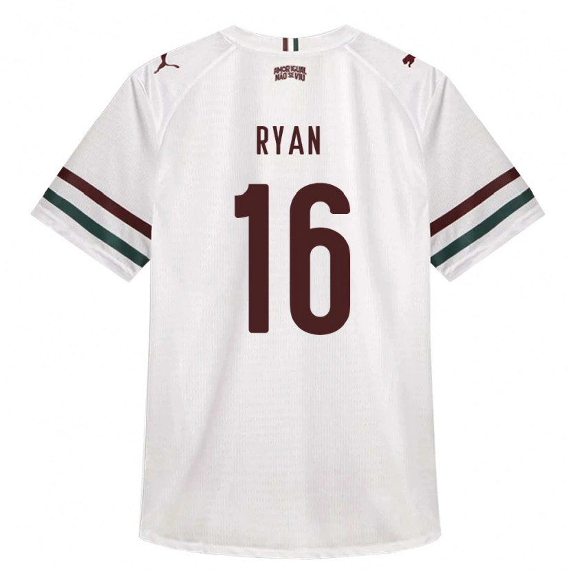 Danxen Herren Arthur Ryan #16 Weiß Grün Burgund Auswärtstrikot Trikot 2026/27 T-Shirt Schweiz