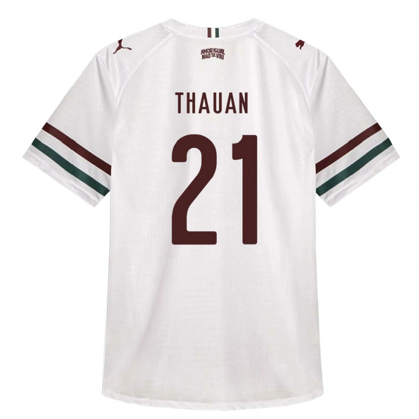 Danxen Herren Weverton Thauan Neres De Sousa #21 Weiß Grün Burgund Auswärtstrikot Trikot 2026/27 T-Shirt Schweiz