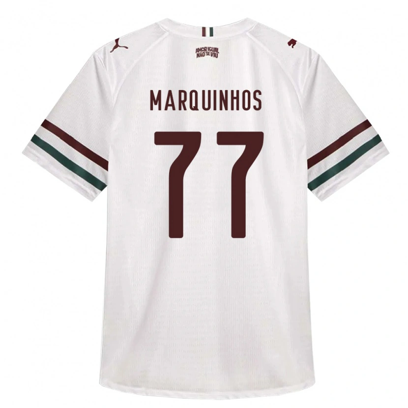 Danxen Herren Marquinhos #77 Weiß Grün Burgund Auswärtstrikot Trikot 2026/27 T-Shirt Schweiz