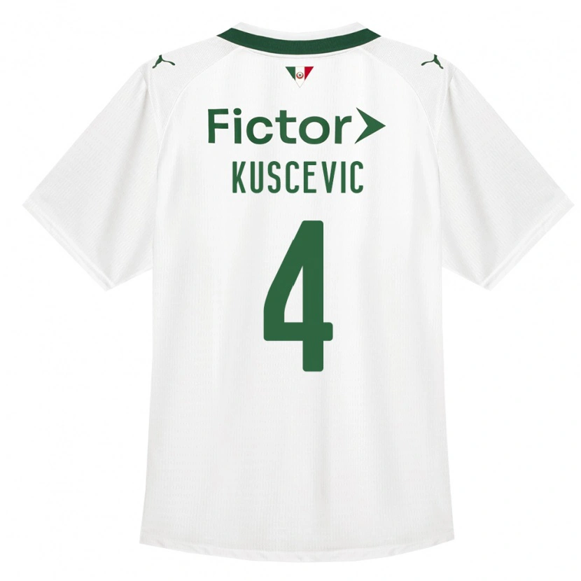 Danxen Herren Benjamin Kuscevic #4 Grün Weiß Auswärtstrikot Trikot 2026/27 T-Shirt Schweiz