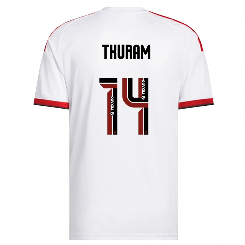 Danxen Herren Daniel Thuram #14 Weiß Rot Schwarz Auswärtstrikot Trikot 2026/27 T-Shirt Schweiz