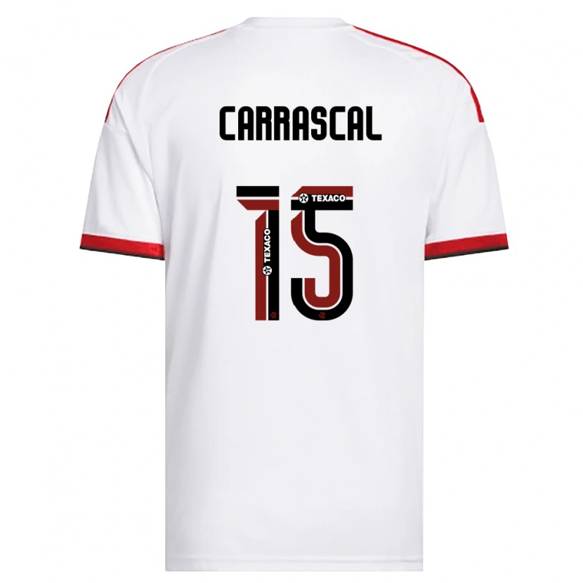 Danxen Herren Jorge Carrascal #15 Weiß Rot Schwarz Auswärtstrikot Trikot 2026/27 T-Shirt Schweiz