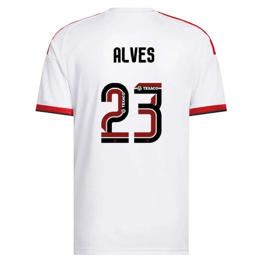 Danxen Herren Karol Alves #23 Weiß Rot Schwarz Auswärtstrikot Trikot 2026/27 T-Shirt Schweiz