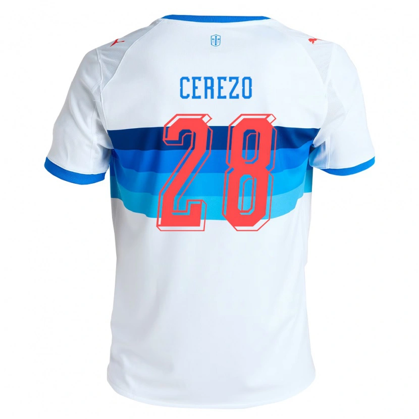 Danxen Damen Bernardo Cerezo #28 Weiß Himmelblau Heimtrikot Trikot 2026/27 T-Shirt Schweiz
