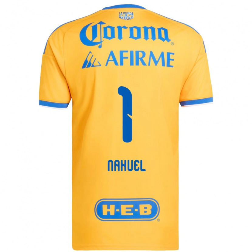 Danxen Damen Nahuel Guzmán #1 Gelb Blau Heimtrikot Trikot 2026/27 T-Shirt Schweiz