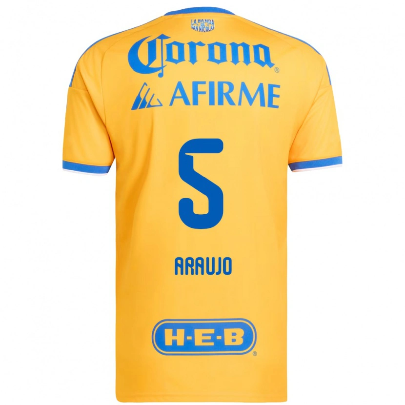 Danxen Damen César Araújo #5 Gelb Blau Heimtrikot Trikot 2026/27 T-Shirt Schweiz