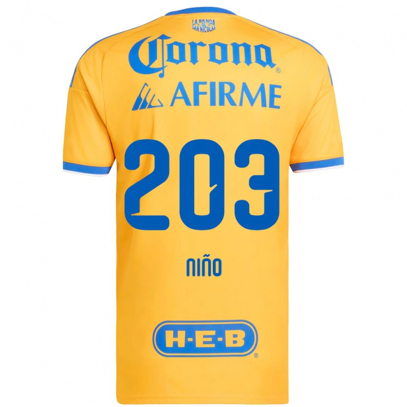 Danxen Damen Fernando Niño #203 Gelb Blau Heimtrikot Trikot 2026/27 T-Shirt Schweiz