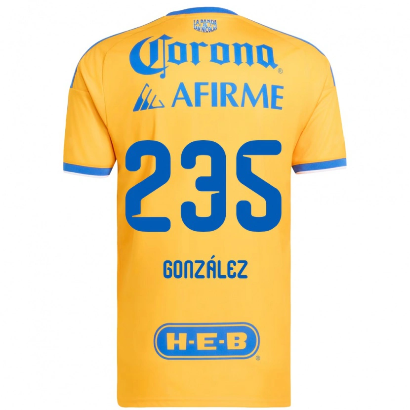 Danxen Damen Mauricio González #235 Gelb Blau Heimtrikot Trikot 2026/27 T-Shirt Schweiz