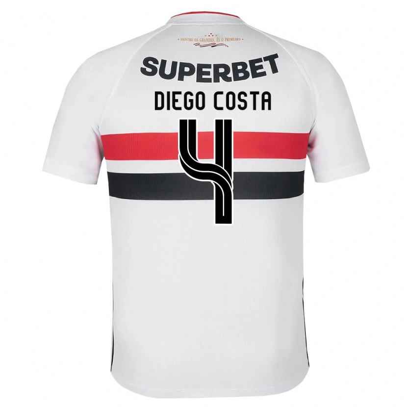 Danxen Damen Diego Costa #4 Weiß Rot Schwarz Heimtrikot Trikot 2026/27 T-Shirt Schweiz