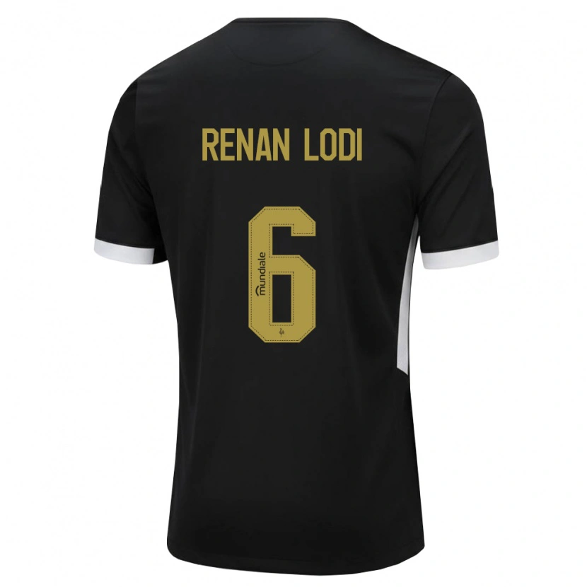 Danxen Damen Renan Lodi #6 Schwarz Weiß Gelb Heimtrikot Trikot 2026/27 T-Shirt Schweiz