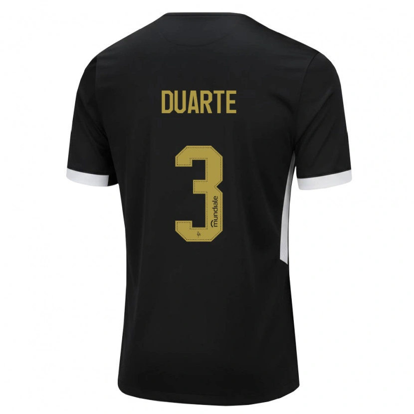 Danxen Damen Léo Duarte #3 Schwarz Weiß Gelb Heimtrikot Trikot 2026/27 T-Shirt Schweiz