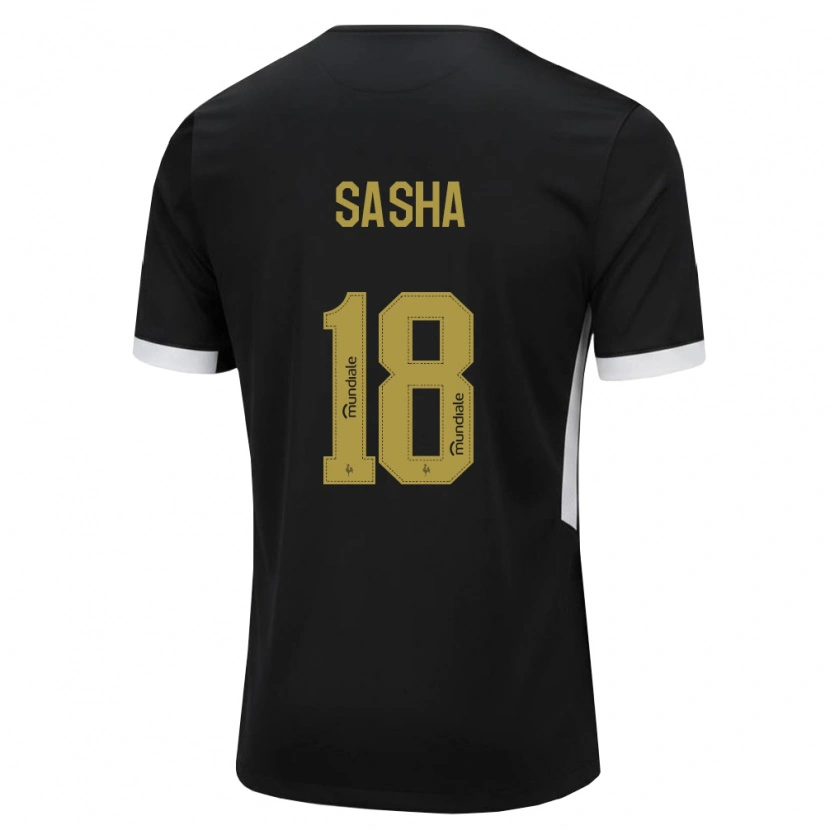 Danxen Damen Eduardo Sasha #18 Schwarz Weiß Gelb Heimtrikot Trikot 2026/27 T-Shirt Schweiz