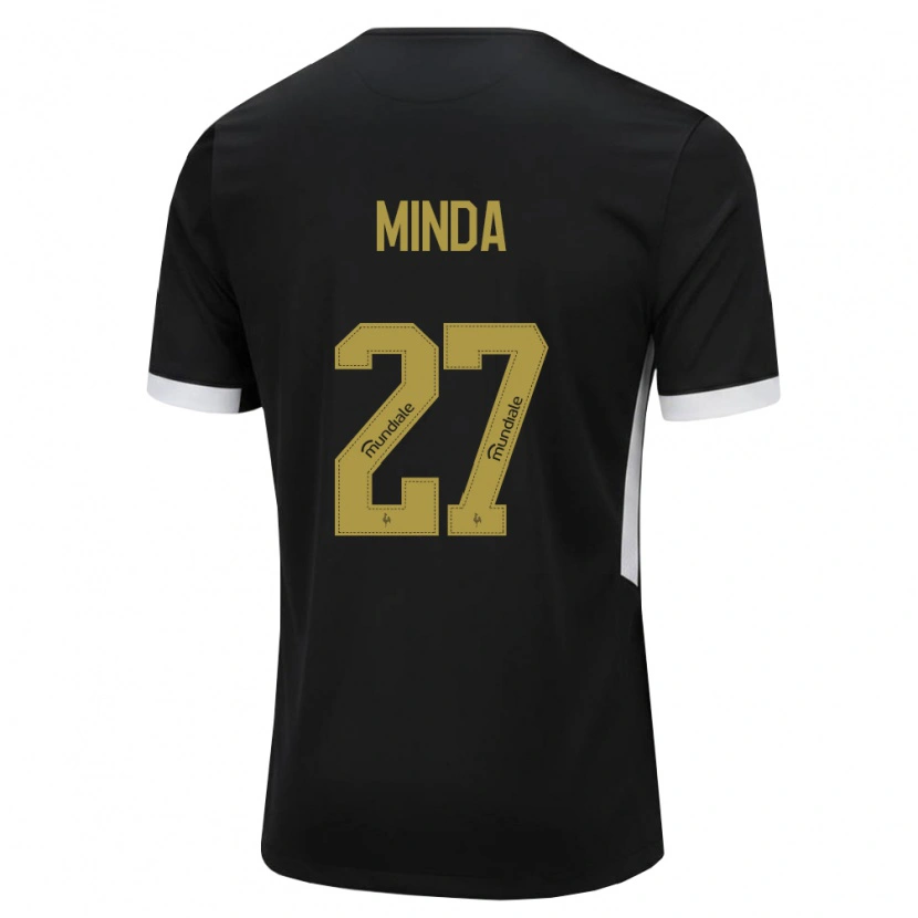 Danxen Damen Alan Minda #27 Schwarz Weiß Gelb Heimtrikot Trikot 2026/27 T-Shirt Schweiz