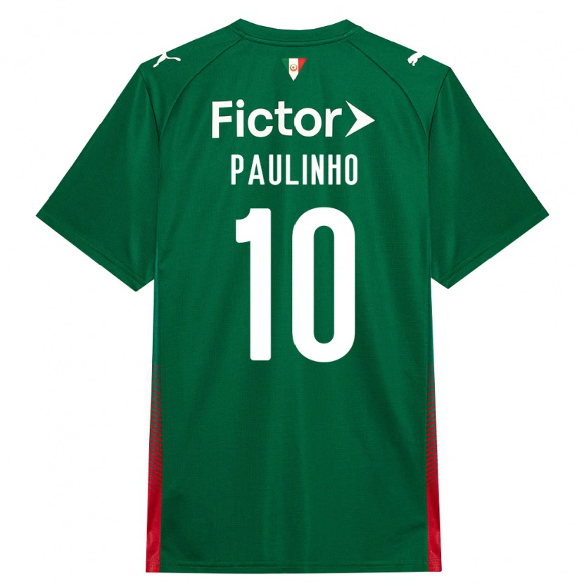 Danxen Damen Paulinho #10 Grün Rot Weiß Heimtrikot Trikot 2026/27 T-Shirt Schweiz