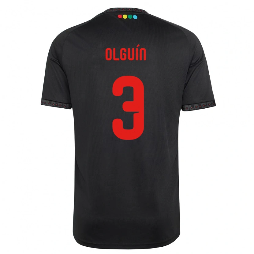 Danxen Damen Alonso Olguín #3 Schwarz Rot Auswärtstrikot Trikot 2026/27 T-Shirt Schweiz