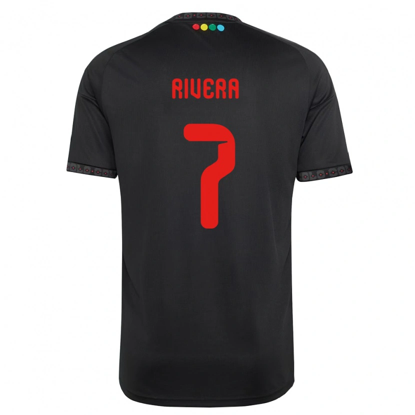 Danxen Damen Francisco Rivera #7 Schwarz Rot Auswärtstrikot Trikot 2026/27 T-Shirt Schweiz
