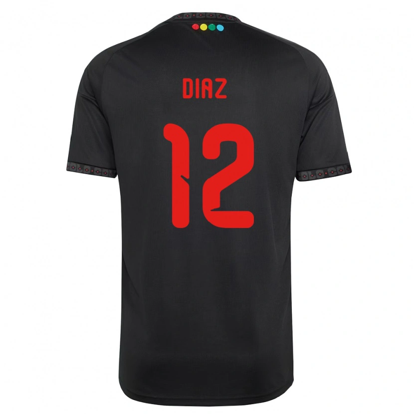 Danxen Damen Javiera Díaz #12 Schwarz Rot Auswärtstrikot Trikot 2026/27 T-Shirt Schweiz