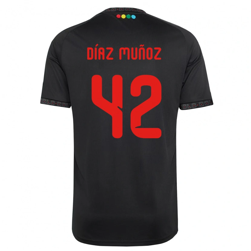 Danxen Damen Cristian Díaz Muñoz #42 Schwarz Rot Auswärtstrikot Trikot 2026/27 T-Shirt Schweiz