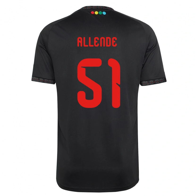 Danxen Damen Pierre Allende #51 Schwarz Rot Auswärtstrikot Trikot 2026/27 T-Shirt Schweiz