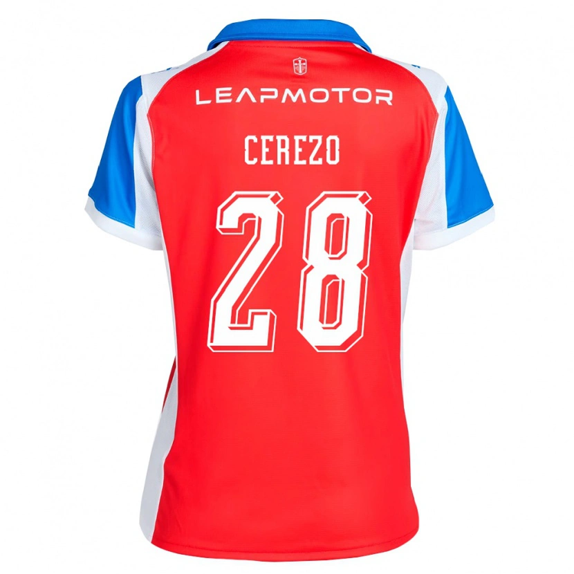 Danxen Damen Bernardo Cerezo #28 Rot Blau Auswärtstrikot Trikot 2026/27 T-Shirt Schweiz