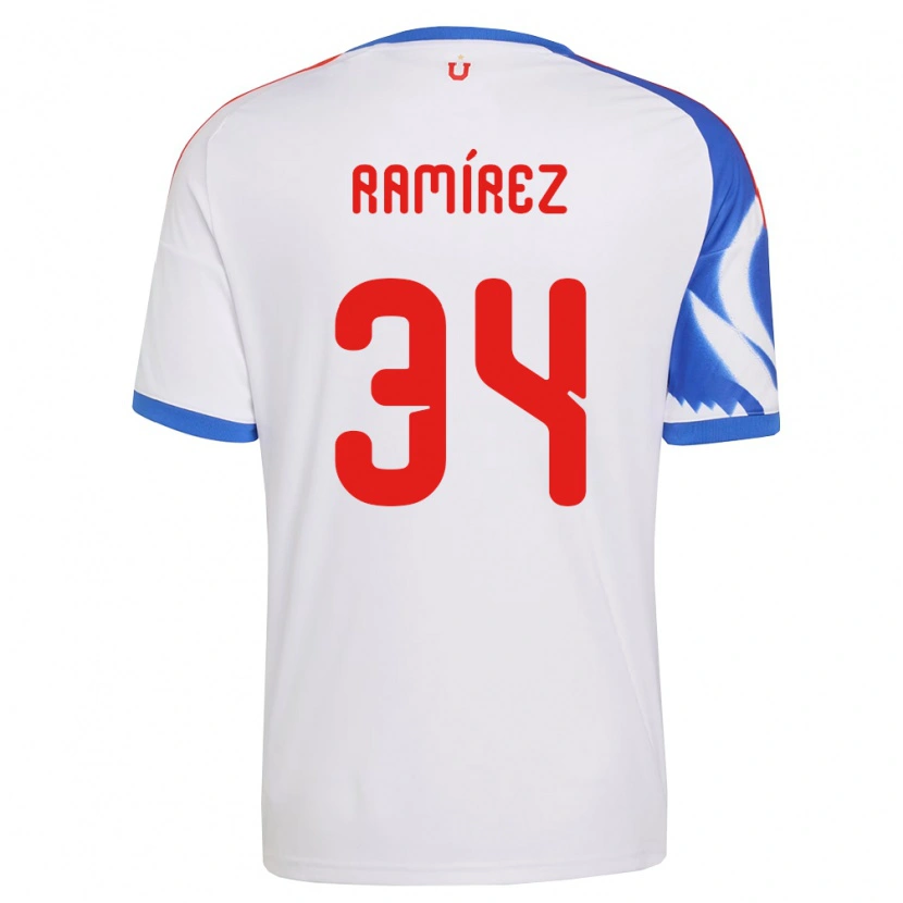 Danxen Damen Vicente Ramírez #34 Weiß Marineblau Auswärtstrikot Trikot 2026/27 T-Shirt Schweiz