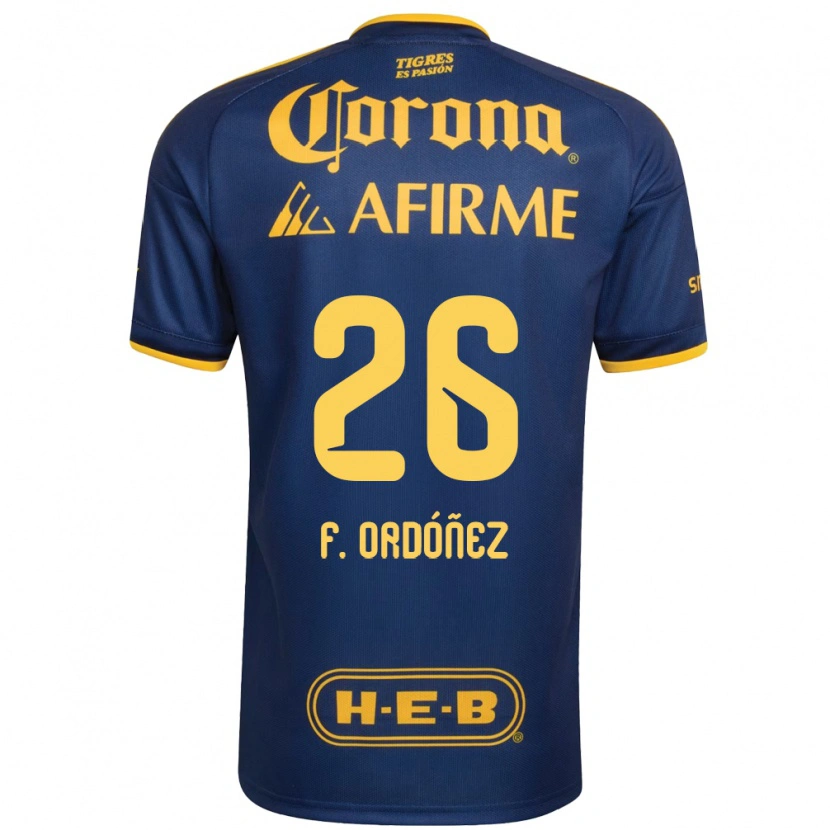 Danxen Damen Fernando Ordóñez #26 Königsblau Gelb Auswärtstrikot Trikot 2026/27 T-Shirt Schweiz