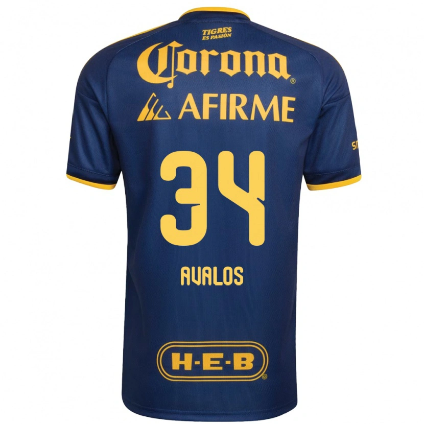 Danxen Damen Erick Avalos #34 Königsblau Gelb Auswärtstrikot Trikot 2026/27 T-Shirt Schweiz