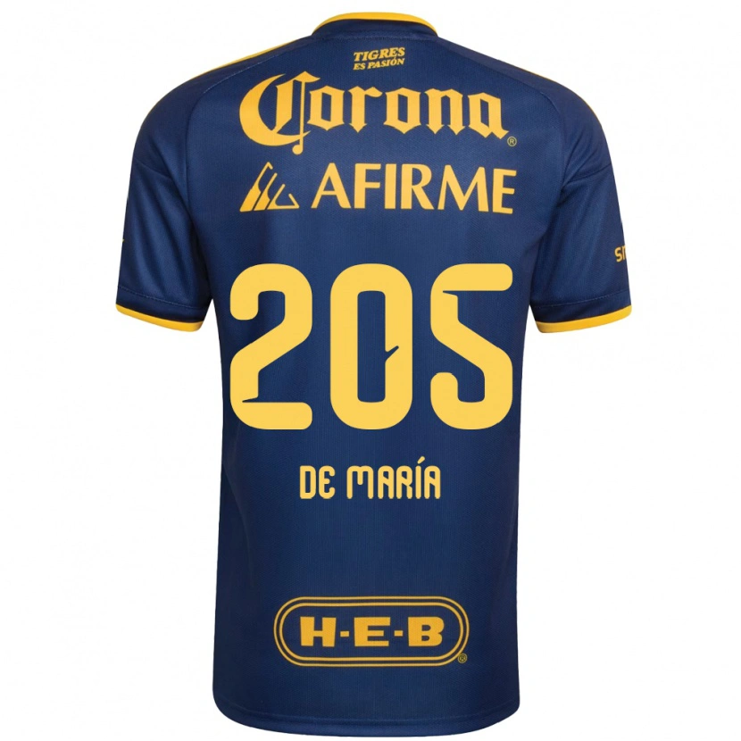 Danxen Damen Antonio De María Y Campos #205 Königsblau Gelb Auswärtstrikot Trikot 2026/27 T-Shirt Schweiz