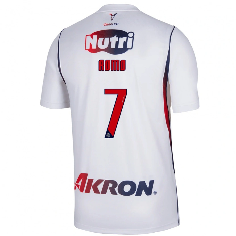Danxen Damen Luis Romo #7 Rot Weiß Marineblau Auswärtstrikot Trikot 2026/27 T-Shirt Schweiz