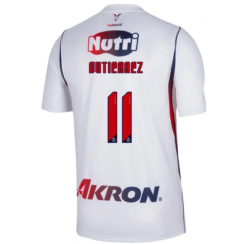 Danxen Damen Brian Gutiérrez #11 Rot Weiß Marineblau Auswärtstrikot Trikot 2026/27 T-Shirt Schweiz
