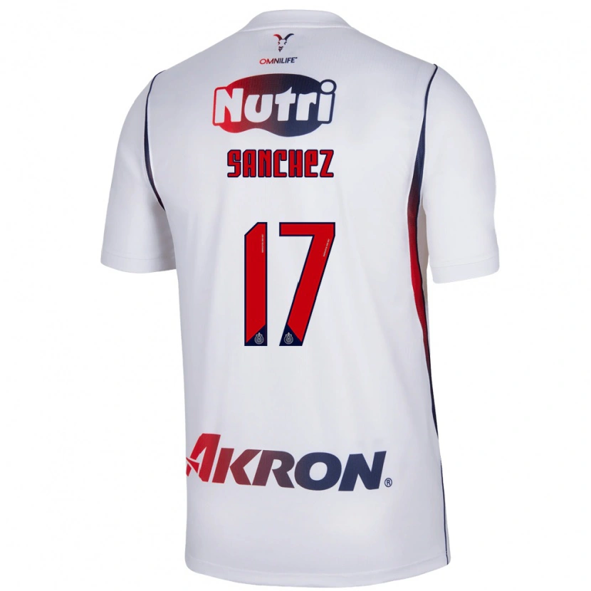 Danxen Damen Jesús Sánchez #17 Rot Weiß Marineblau Auswärtstrikot Trikot 2026/27 T-Shirt Schweiz