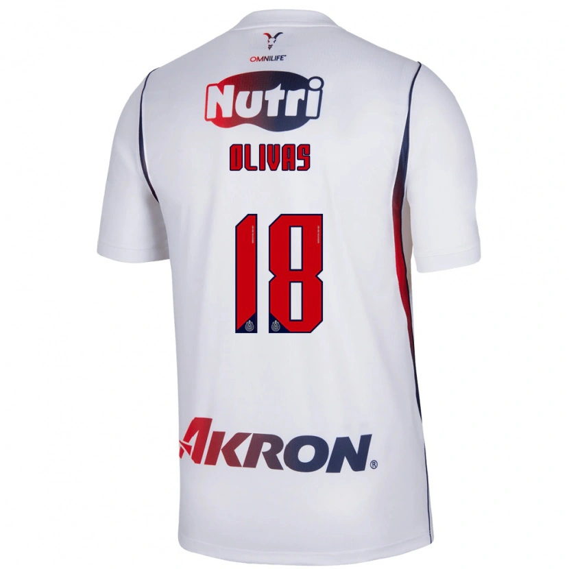 Danxen Damen Luis Olivas #18 Rot Weiß Marineblau Auswärtstrikot Trikot 2026/27 T-Shirt Schweiz