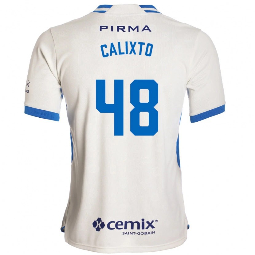 Danxen Damen Nicolás Calixto #48 Weiß Blau Rot Auswärtstrikot Trikot 2026/27 T-Shirt Schweiz