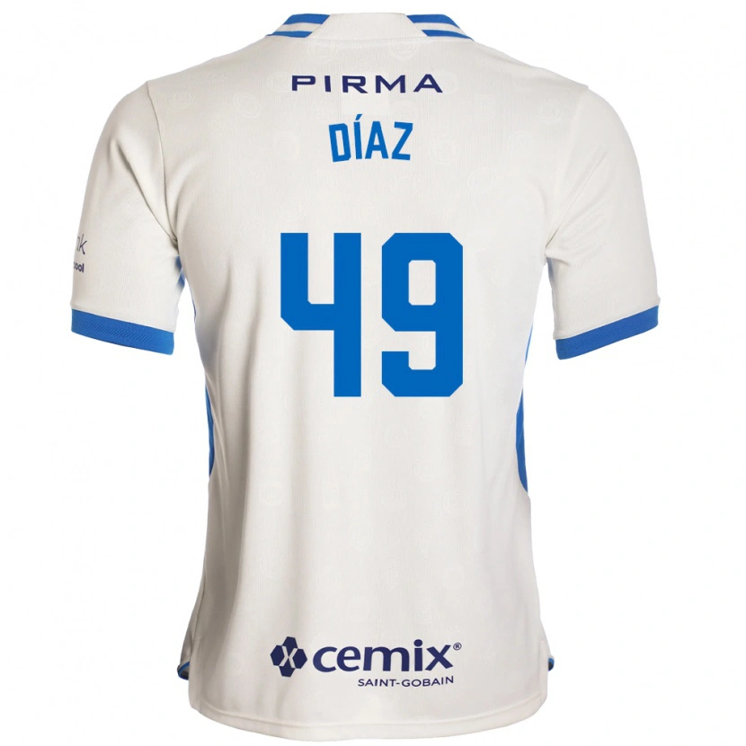 Danxen Damen Josué Díaz #49 Weiß Blau Rot Auswärtstrikot Trikot 2026/27 T-Shirt Schweiz