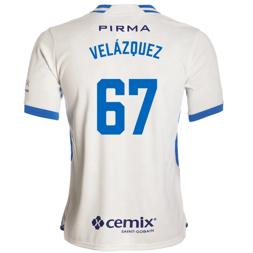 Danxen Damen Jaziel Mendoza #67 Weiß Blau Rot Auswärtstrikot Trikot 2026/27 T-Shirt Schweiz