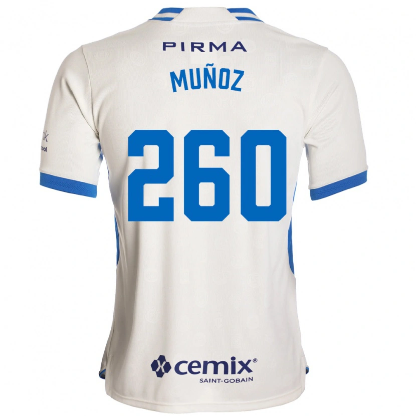 Danxen Damen Diego Muñoz #260 Weiß Blau Rot Auswärtstrikot Trikot 2026/27 T-Shirt Schweiz