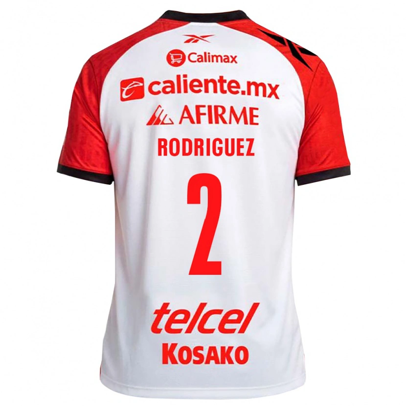 Danxen Damen Antonio Rodríguez #2 Weiß Schwarz Rot Auswärtstrikot Trikot 2026/27 T-Shirt Schweiz