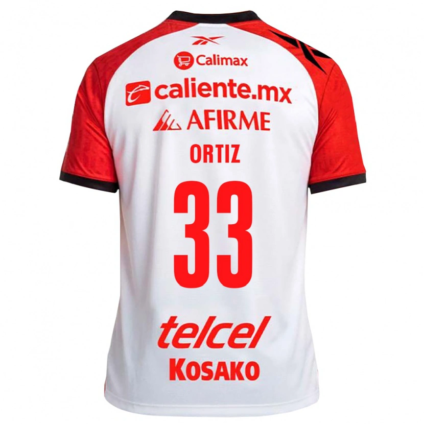 Danxen Damen Pablo Ortiz #33 Weiß Schwarz Rot Auswärtstrikot Trikot 2026/27 T-Shirt Schweiz