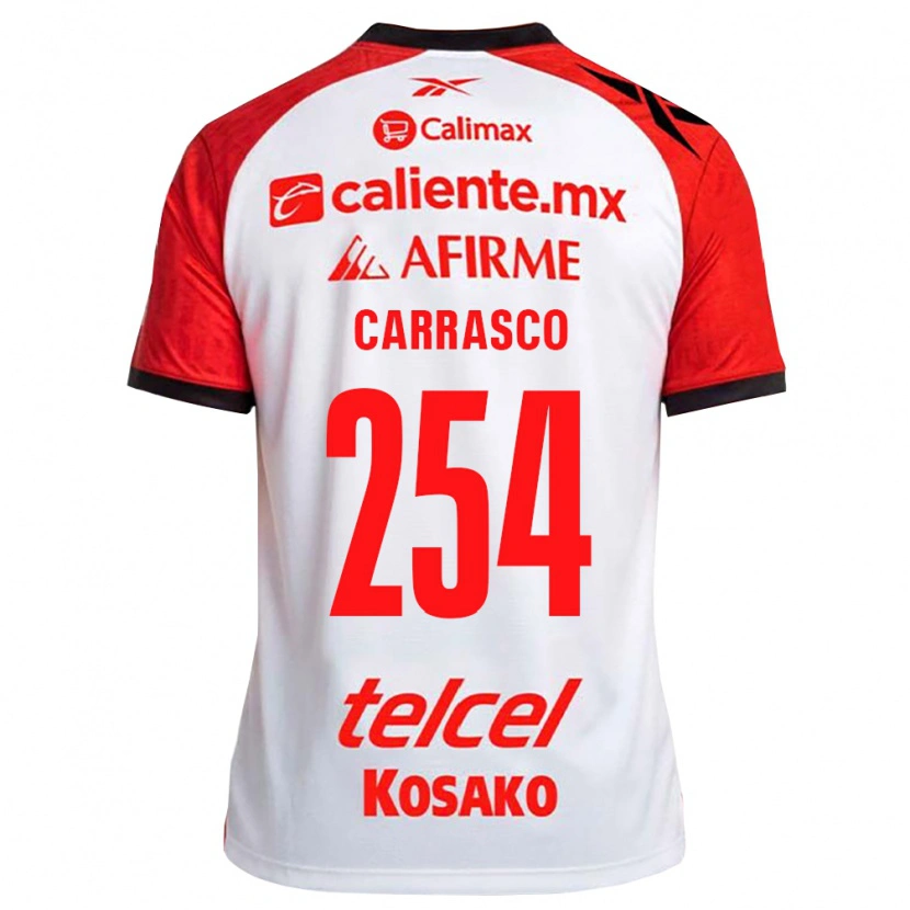 Danxen Damen Jonathan Carrasco #254 Weiß Schwarz Rot Auswärtstrikot Trikot 2026/27 T-Shirt Schweiz