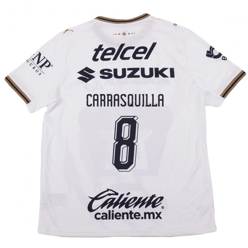 Danxen Damen Adalberto Carrasquilla #8 Weiß Schwarz Braun Auswärtstrikot Trikot 2026/27 T-Shirt Schweiz