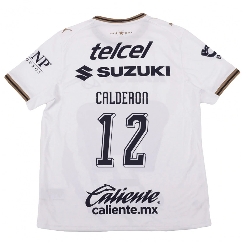 Danxen Damen Cristian Calderón #12 Weiß Schwarz Braun Auswärtstrikot Trikot 2026/27 T-Shirt Schweiz