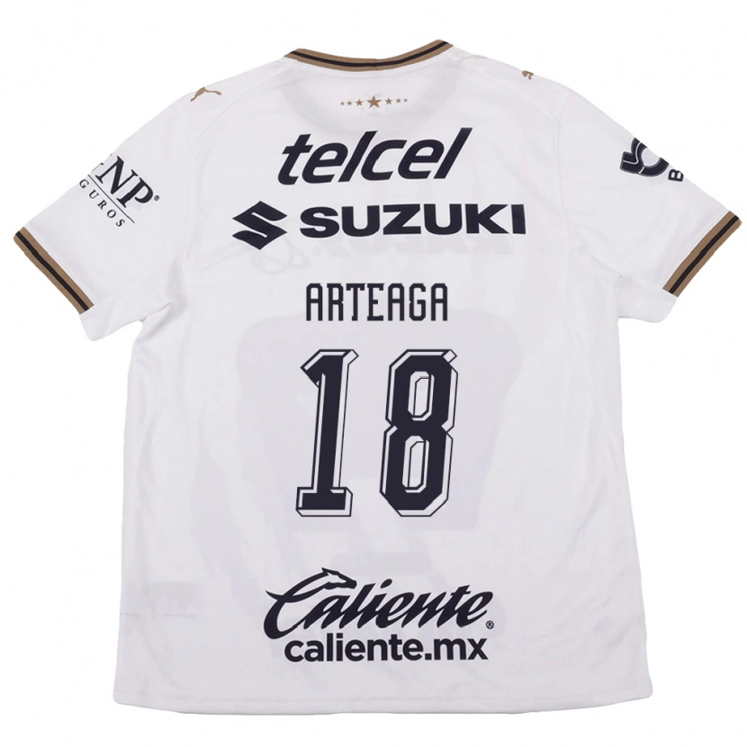 Danxen Damen Víctor Arteaga #18 Weiß Schwarz Braun Auswärtstrikot Trikot 2026/27 T-Shirt Schweiz