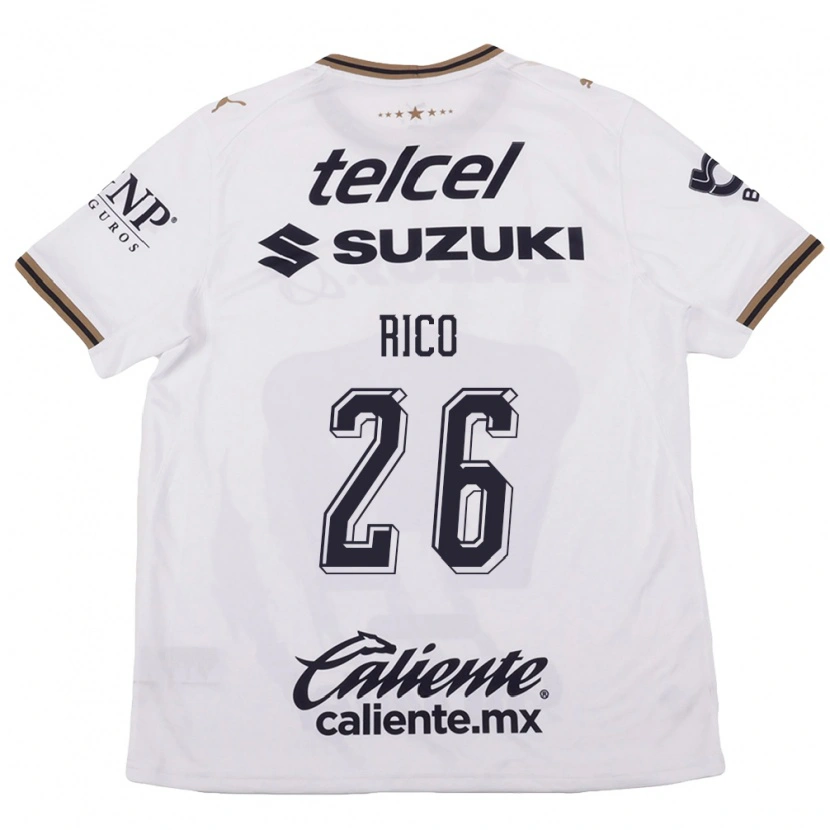 Danxen Damen Ángel Rico #26 Weiß Schwarz Braun Auswärtstrikot Trikot 2026/27 T-Shirt Schweiz