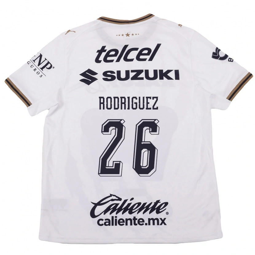 Danxen Damen Lucia Rodriguez #26 Weiß Schwarz Braun Auswärtstrikot Trikot 2026/27 T-Shirt Schweiz