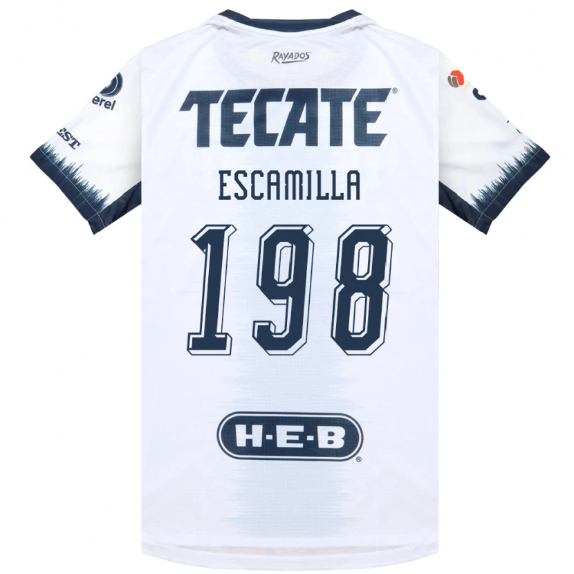 Danxen Damen Diego Escamilla #198 Weiß Tintenblau Rot Auswärtstrikot Trikot 2026/27 T-Shirt Schweiz
