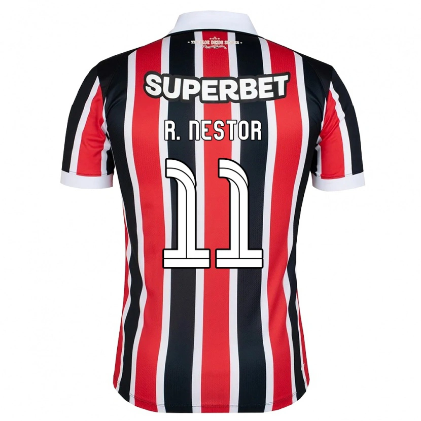 Danxen Damen Rodrigo Nestor #11 Rot Weiß Schwarz Auswärtstrikot Trikot 2026/27 T-Shirt Schweiz