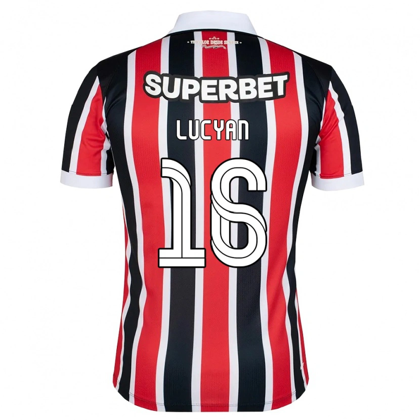 Danxen Damen Lucyan Gabriel Arruda Delgado #16 Rot Weiß Schwarz Auswärtstrikot Trikot 2026/27 T-Shirt Schweiz