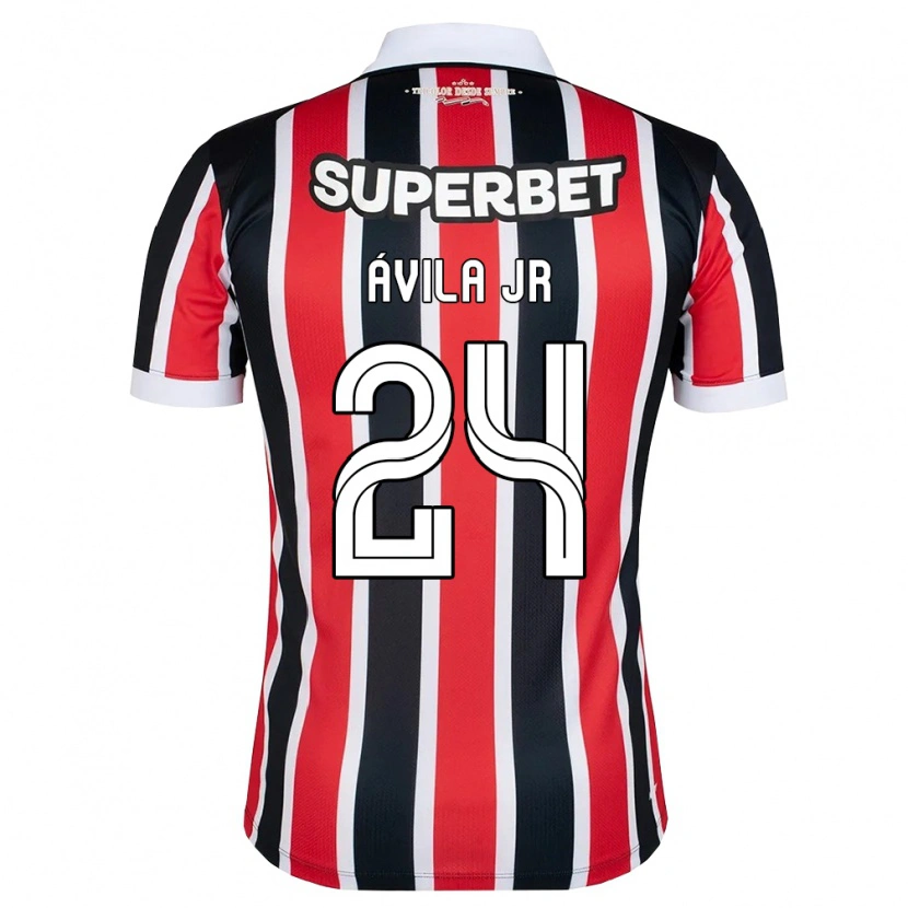 Danxen Damen Marvin Ávila Jr #24 Rot Weiß Schwarz Auswärtstrikot Trikot 2026/27 T-Shirt Schweiz