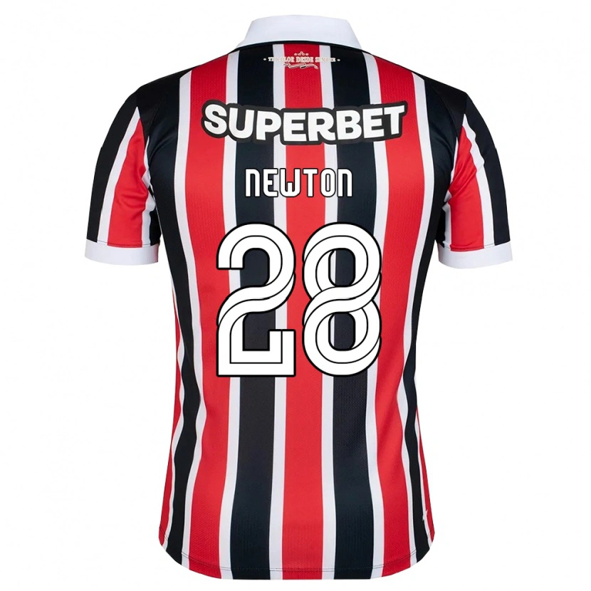 Danxen Damen Newton Araujo Da Costa Júnior #28 Rot Weiß Schwarz Auswärtstrikot Trikot 2026/27 T-Shirt Schweiz