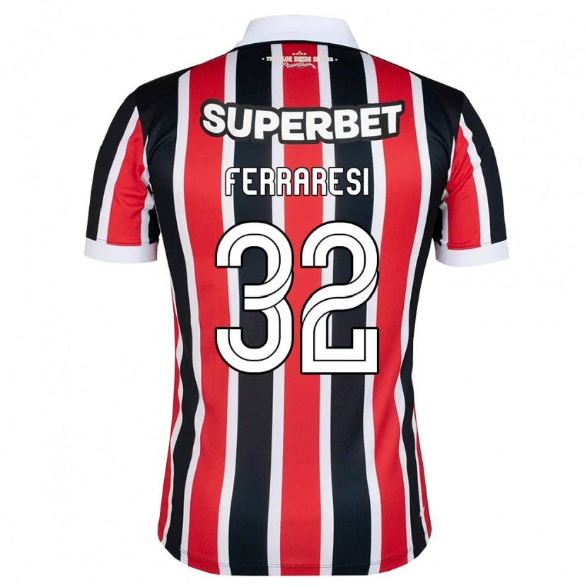 Danxen Damen Nahuel Ferraresi #32 Rot Weiß Schwarz Auswärtstrikot Trikot 2026/27 T-Shirt Schweiz